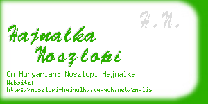 hajnalka noszlopi business card